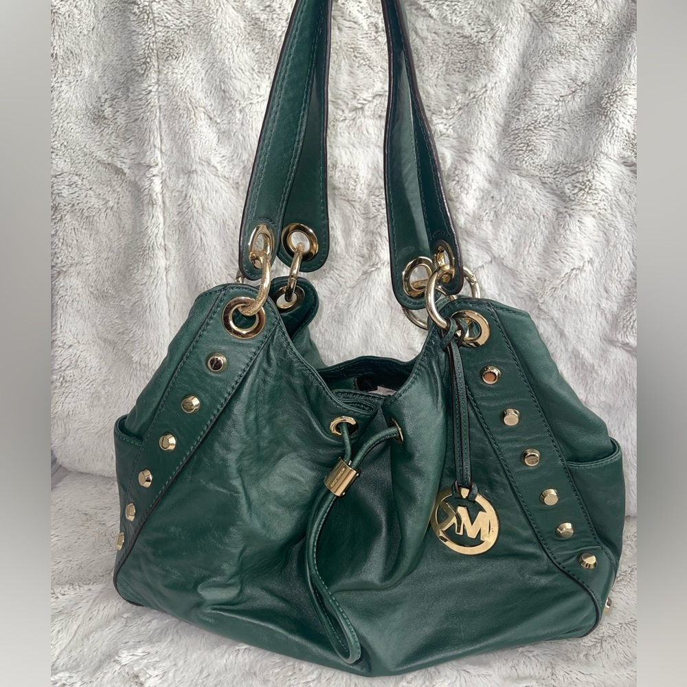Green Leather Shoulder Bag
